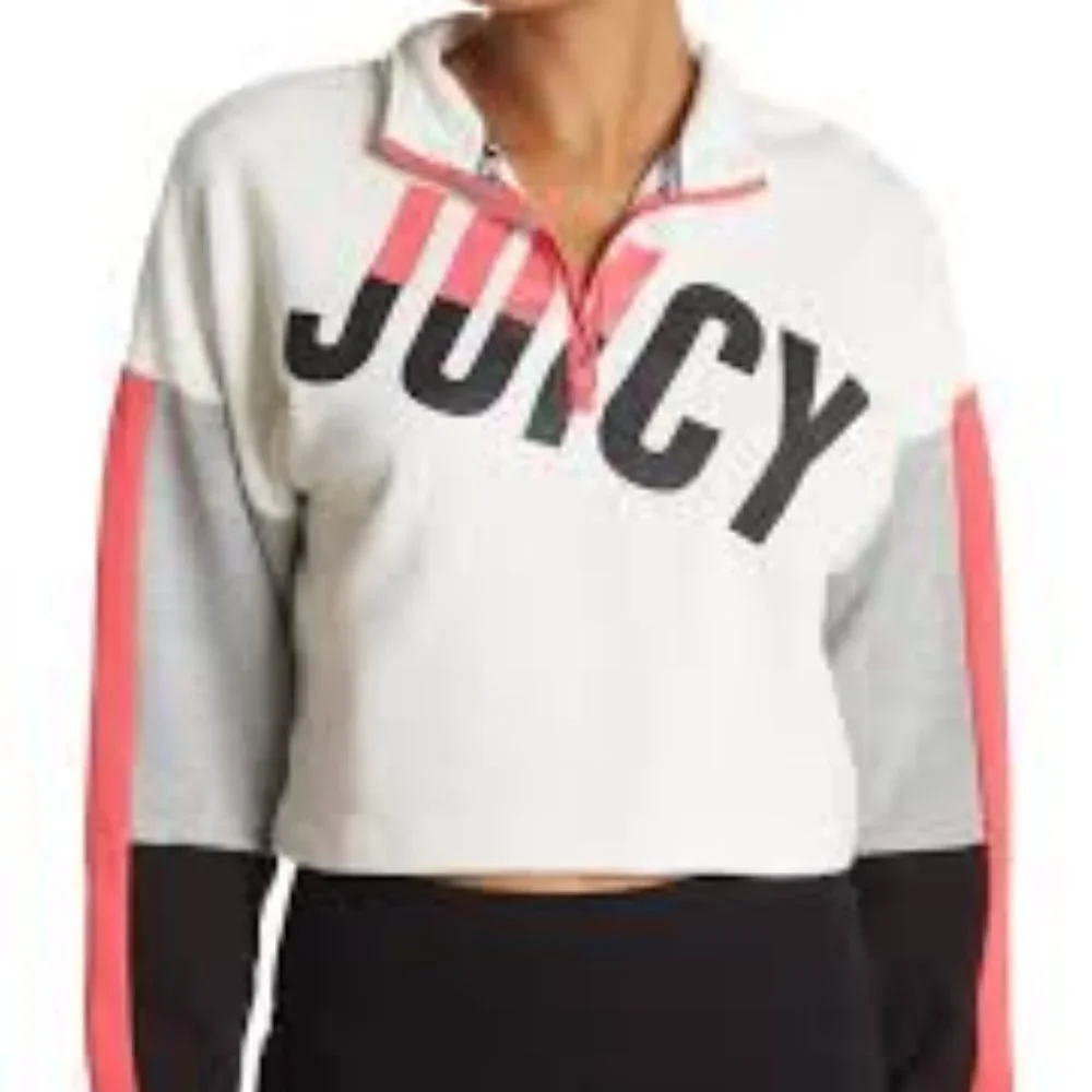 Juicy Couture Colorblock Half-Zip Pullover Sweat